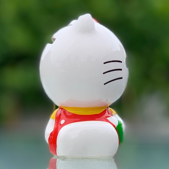 Hello Kitty 1976 Sanrio Retro Ceramic Small Coin Bank Figurine Made in Japan - Picture 2 of 8